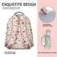 thumbnail image 5 of Hedgehogs and Red Mushrooms Snails Pattern Backpack for School,Cute School Bag,Schoolbag with Adjustable Shoulder Straps & Padded Back,15.3"x11"x7.1".﻿, 5 of 6