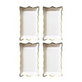 thumbnail image 1 of Visland 4 Pcs/Set Disposable Fruit Plate Colorful Rectangular Disposable Tableware Plate for Picnic, 1 of 1
