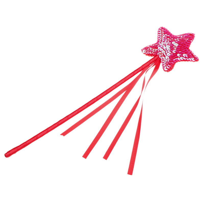 Cute Five pointed Star Fairy Wand Magic Stick Girl Party Princess Favors F_X 