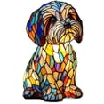 thumbnail image 6 of Small Dog Lamp, Retro Stained Resin Tabletop Night Light, 3D Cute Puppy Table Lamps, Gift for Lovers Home Decor (Malta Dog), 6 of 7