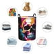 thumbnail image 4 of Balery Colorful Skull Cesta de ropa redonda con asas, impermeable, independiente, para ropa, juguetes, dormitorio y familia-Small, 4 of 6
