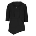 thumbnail image 4 of AherBiu Workout Sweatshirt for Women Long Sleeve Hooded V Neck Pullover Fall Tunic Tops to Wear with Leggings, 4 of 5