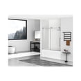 thumbnail image 4 of Elegant Kitchen & Bath TD111-6060BNK Tempered Glass & Metal Tub Door, Brushed Nickel, 4 of 8