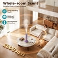 thumbnail image 6 of Ziweo Waterless Essential Oil Diffuser, Aluminum Cold Air Scent Machine for Home, App Control & 4000mAh Rechargeable Battery, 2000 Sq Ft Coverage, Purple, 6 of 10