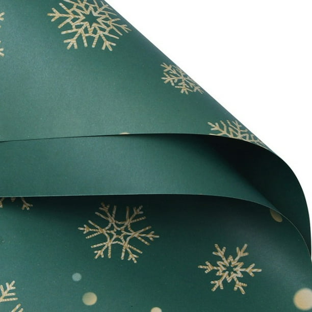 Regalo De Navidad Kraft Colección De Elementos De Navidad Papel De Regalo De Doble Cara Decoración De Caja De Regalo De Navidad Sweethay HA044219-02