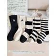 thumbnail image 4 of 5 Pares Calcetines Deportivos De Mujer Estampado A Rayas, 4 of 6
