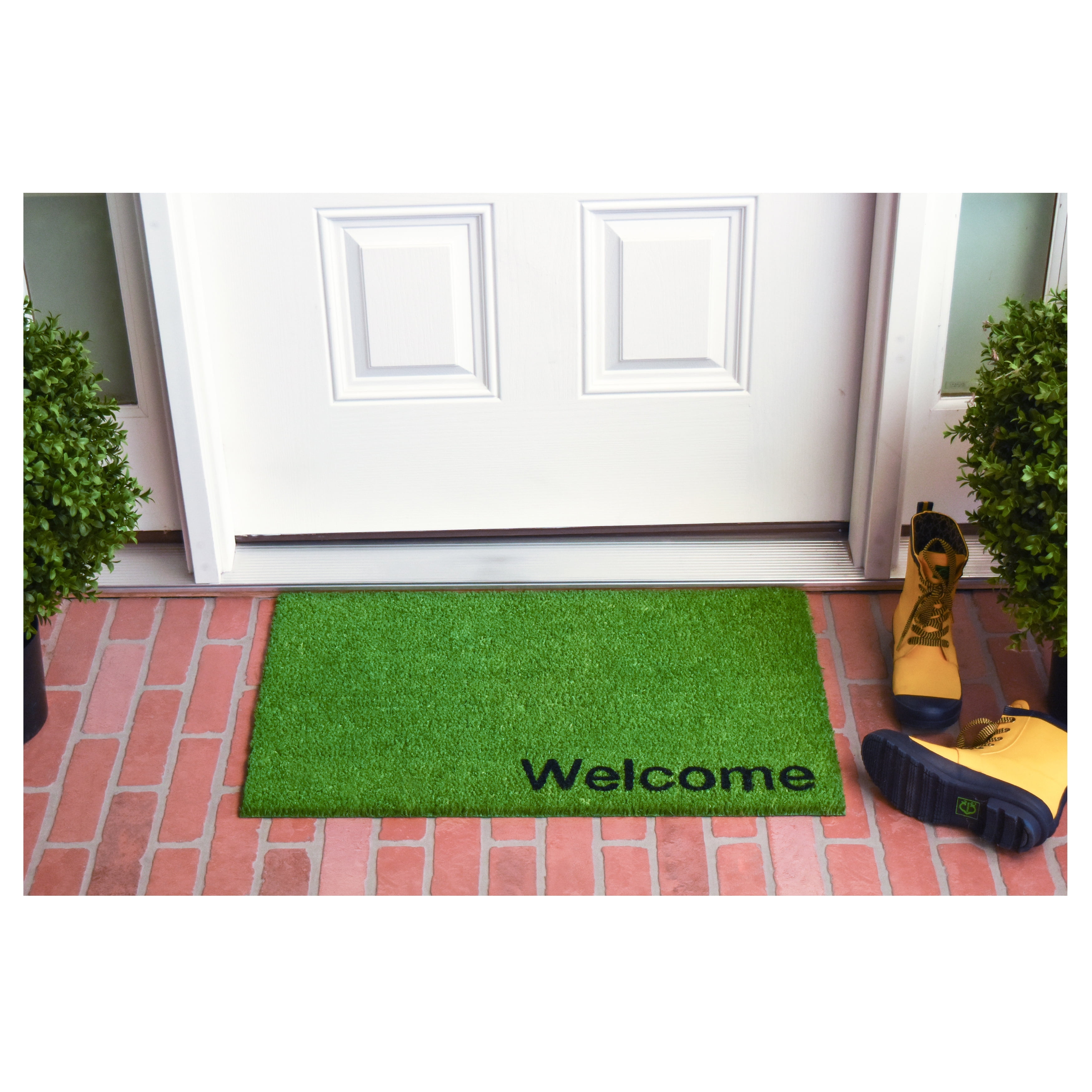 Collins Green Pastel Welcome Doormat, 24" x 36"