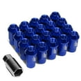 thumbnail image 1 of J2 Engineering LN-T7-008-15-BL J2 Engineering 7075 -T6 Forged Aluminum M12X1.5 20Pcs 44mm Height Open -End Lug Nut Set w / Socket Adapter (Blue), 1 of 6