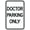 Color 4017, variant on Doctor Parking Only Parking Signs Metal Sign Tin Sign 12x16 Inch - Caution Safety Warning Security Signs Indoor & Outdoor Signs for Home, Office, Work