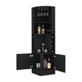 thumbnail image 2 of Black Finish - Double Door Design - Living Room Bar - Organize Drinks, 2 of 2