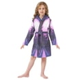 thumbnail image 6 of FORMRS Niños Bathrobe Unisex Hooded Robe Soft Plush Pajamas Sleepwear, Size 7-9T, Pink Road, 6 of 7
