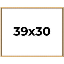 39x30 Frame Beaded Gold Solid Wood Picture Frame | 0.75 Inches Moulding Width | Liscio Oro