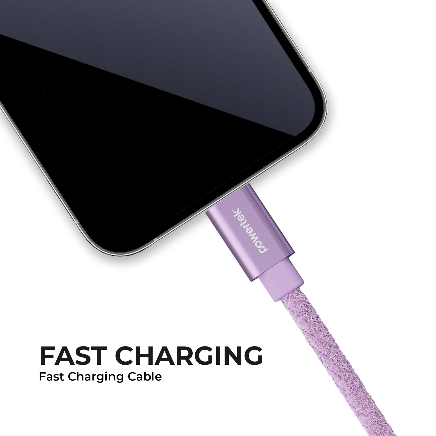 Liquipel Powertek Pastel Velvet USB-C to USB-C - Purple