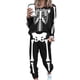 thumbnail image 1 of Sunloudy Conjunto de ropa de dos piezas de Halloween para mujer, jersey con estampado de esqueleto negro y pantalones con bolsillos, S/ M/ L Sunloudy moda, 1 of 9