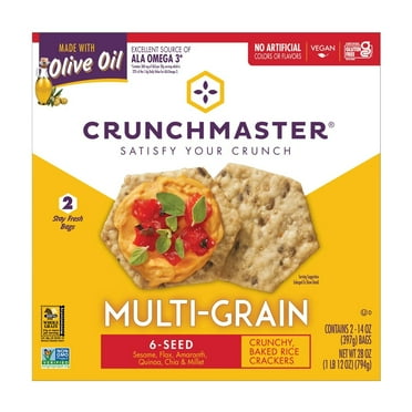 Crunchmaster 6-Seed Multi-Grain Crackers, 28 Ounce