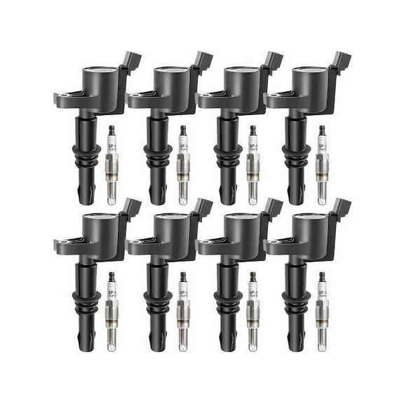 Ignition Coil and Spark Plug Kit - Compatible with 2005 - 2008 Ford Expedition Sport Utility 5.4L V8 2006 2007