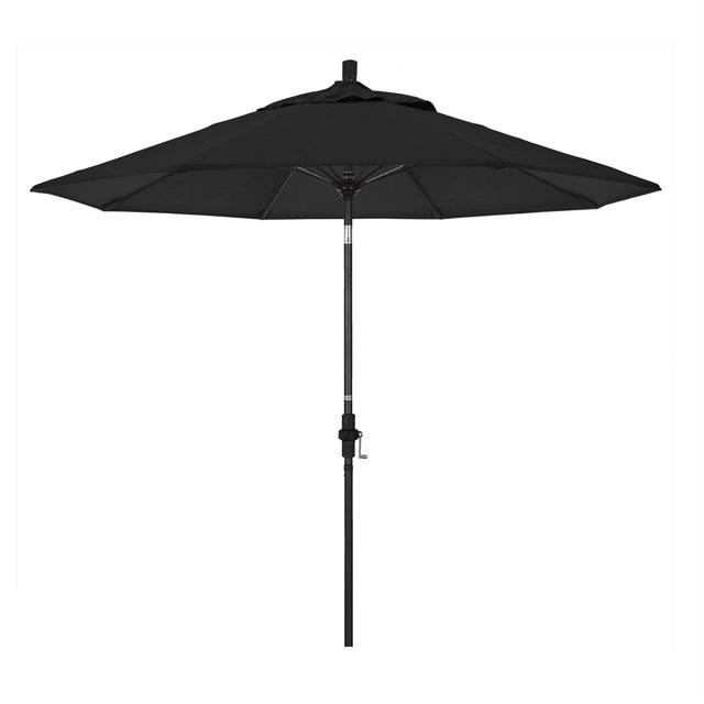California Umbrella Parasol de Patio de 9 Pieds Noir