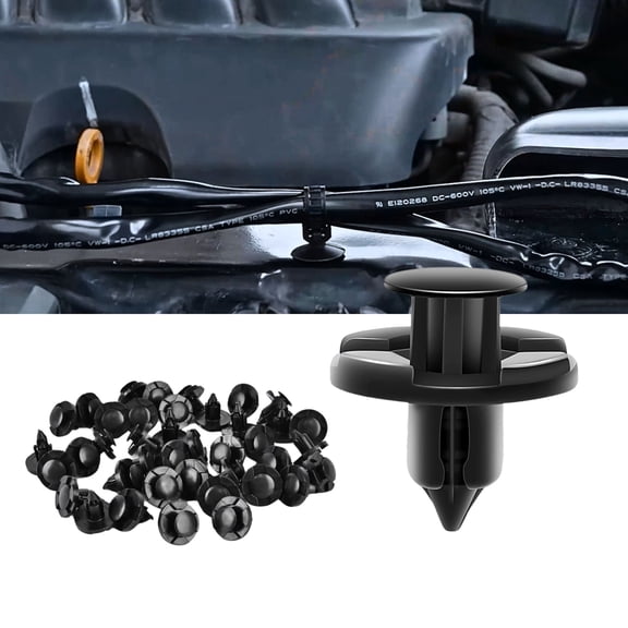 40Pcs Push Type Retainer Bumper Clips, 8MM Fender Liner Clips Replacement for Nissan, Infiniti - Trim Rivet Body Fasteners