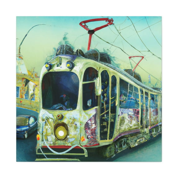 Tram Ride Through Rococo - Canvas