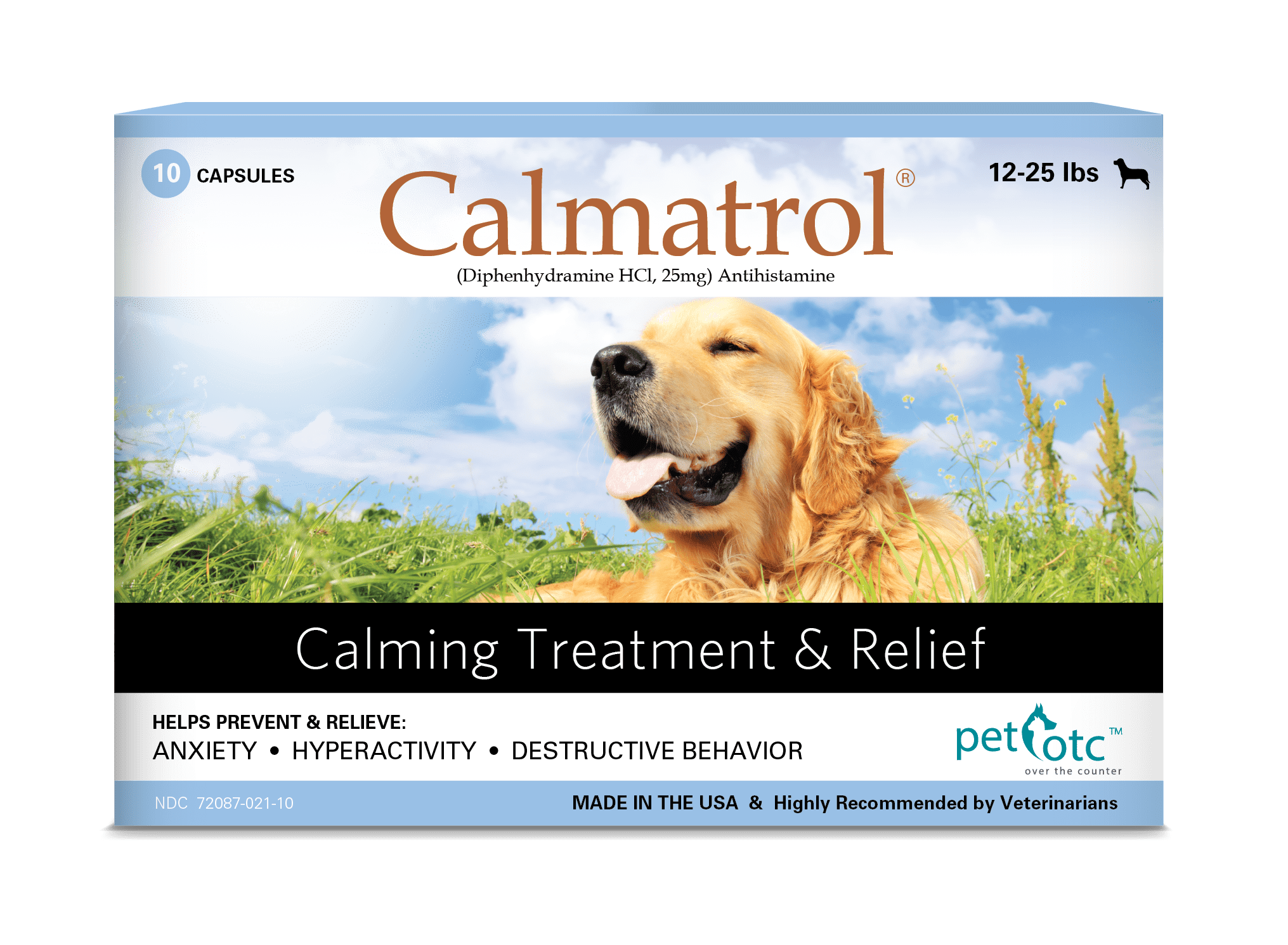 Calmatrol Pet OTC Dog Separation Anxiety & Calming Meds Vet Approved