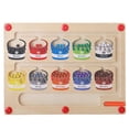 thumbnail image 2 of HZRSLY Magnetic Color Sorting Counting Board, Wooden Puzzle Game for Focus and Coordination, Early Learning Educational Toy Set, 2 of 7
