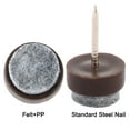 thumbnail image 2 of Felt Pad Nail DIY Furniture Legs Feet Floor Protector 13mm 1/2" Dia 40pcs, 2 of 7