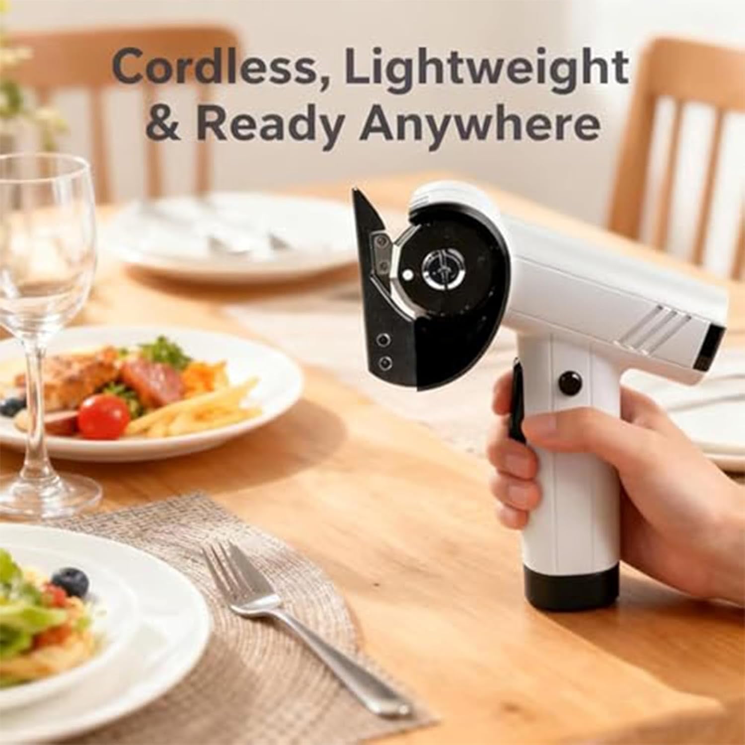 Rechargeable High-Speed Cardboard Cutter, Four Speed Control Powerful Cordless Box Cutter with LED, for Fabric, Leather, Carpet Diy Projects, Lightweight & Effortless