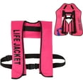 thumbnail image 2 of Life Jacket, Automatic Inflatable Life Jacket Vest, Adult Life Vest Water Sports Fishing Kayak Boating Jacket Life Jacket, Automatic and Manual Fast Inflation in 3-5 Seconds, CE Approved, 2 of 7