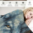 thumbnail image 3 of Nawypu  Wolf Throw Blanket for Bed Wolf Lightweight Super Soft Plush Flannel Throw Blanket for Women, Men and Kids, 3 of 6