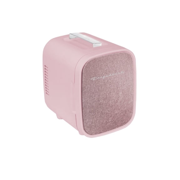 Restored Frigidaire EFMIS305 6-Cans/4L Pink Compact & Portable Mini Fridge EFMIS305-BLUSH, Includes 110V home power cord & 12V DC car adapter (Refurbished)