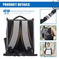 thumbnail image 3 of Vivifying FluffyDream Pet Carrier Backpack for Large/Small Cats and Dogs, Puppies, Safety Features and Cushion Back Support for Travel, Hiking, Outdoor Use, Black, 3 of 7