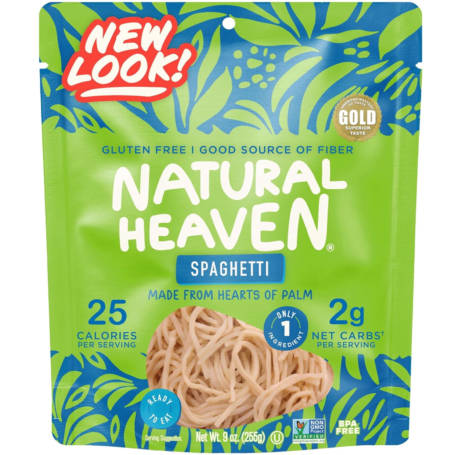 Natural Heaven, Hearts of Palm Lasagna Pasta, Gluten-Free 9 fl oz