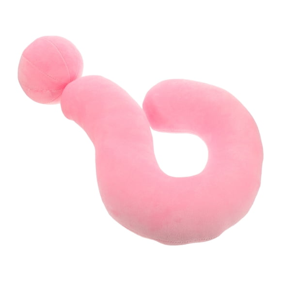 OULII 1Pack Pink Plush Decorative Throw Pillows for Home and Office 46.00X27.00X10.00CM