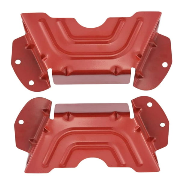 2 piezas de repuesto para cubierta de correa de plataforma, cubiertas de polea para equipo cortacésped Rojo