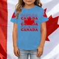 thumbnail image 3 of T-Shirt pour Enfants Fête du Canada Feuille d'Érable Canadienne Graphique Col Rond Manches Courtes Blouse Enfants Fête du Canada T-Shirts Graphiques Fête du Canada Joyeuse Fête du Canada Enfants Fille T-Shirt Drapeau Patriotique Décontracté Tenue Quotidienne, 3 of 5