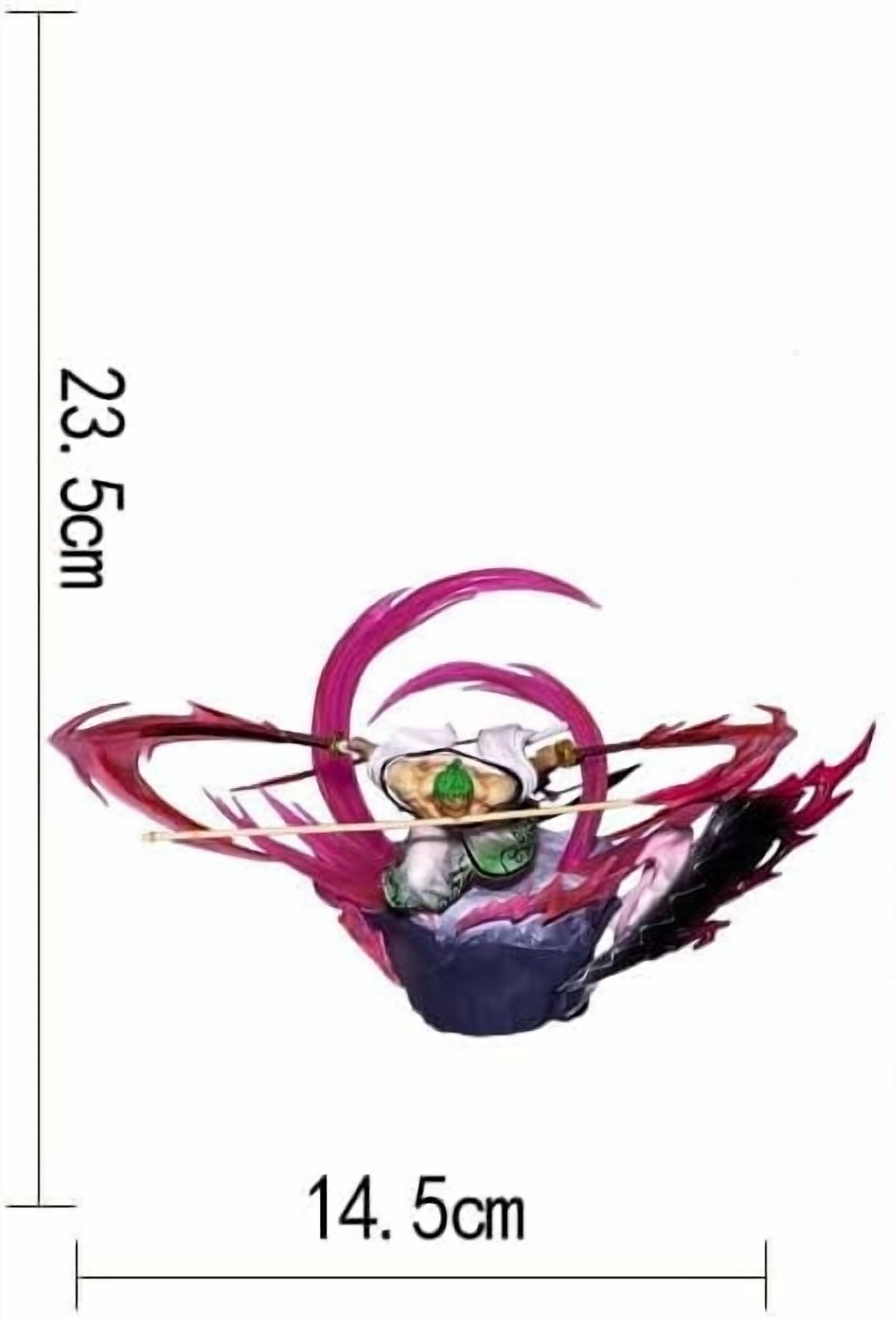 Zoro Figure Battling Killer Three Swords Zoro Anime Figures 24cm/9.4inch Handmade PVC Anime Game Character Model Statue Collectible Craft Gift