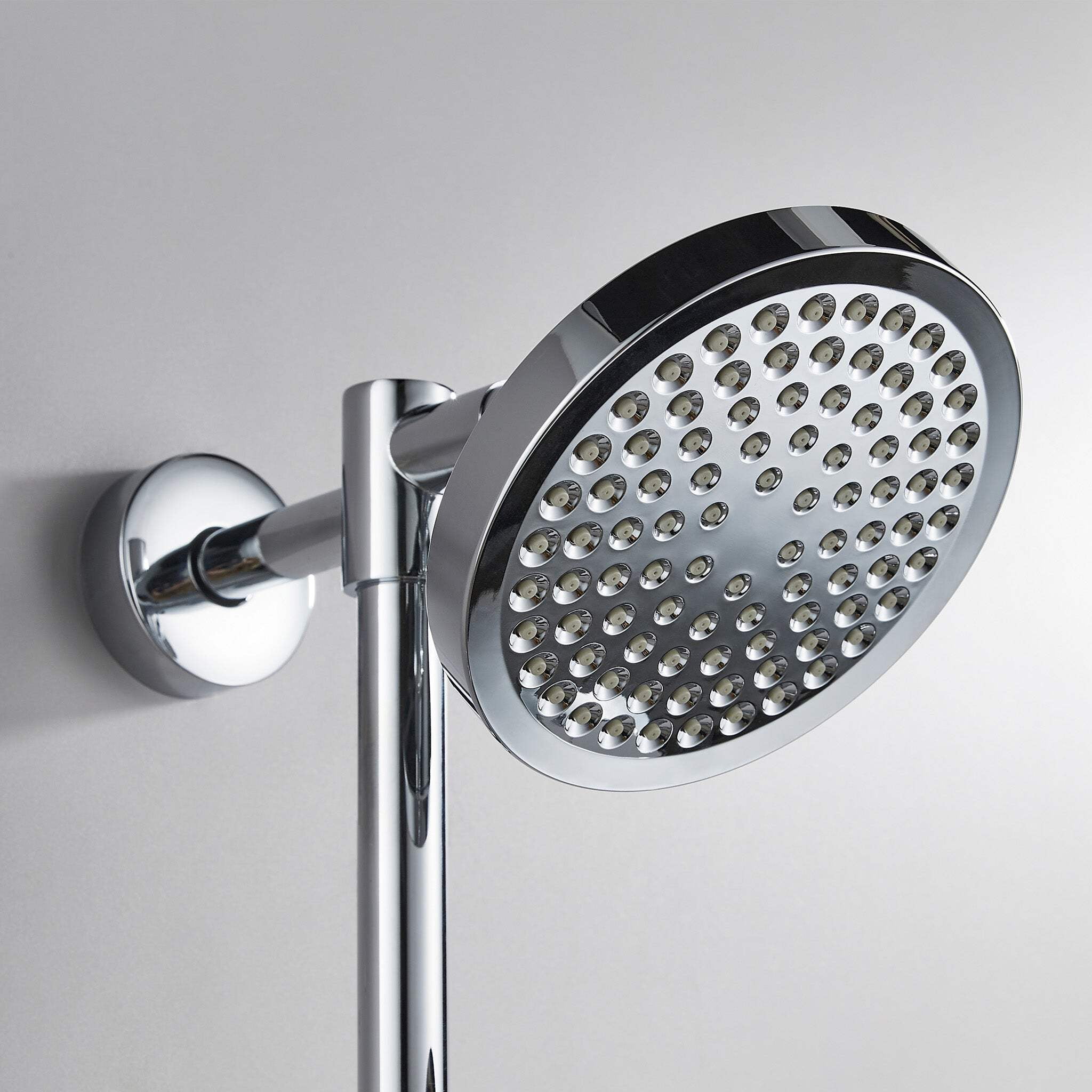 Fennocasa Polaris 2 Shower Set - 6" High-Pressure Rain Shower Head & Handheld Combo - Brushed Nickel