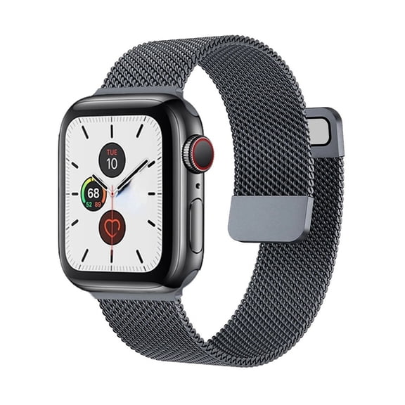 RoseOcean 38-49mm Magnetic Metal Band  Secure Loop Strap for Smartwatch Men Women