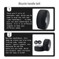 thumbnail image 4 of Eigraketly Paquete de 2 cintas para manillar de bicicleta VIARON, barra de repuesto para manillar, volante, caña de pescar, envoltura de Ciclismo Blanco negro, 4 of 6