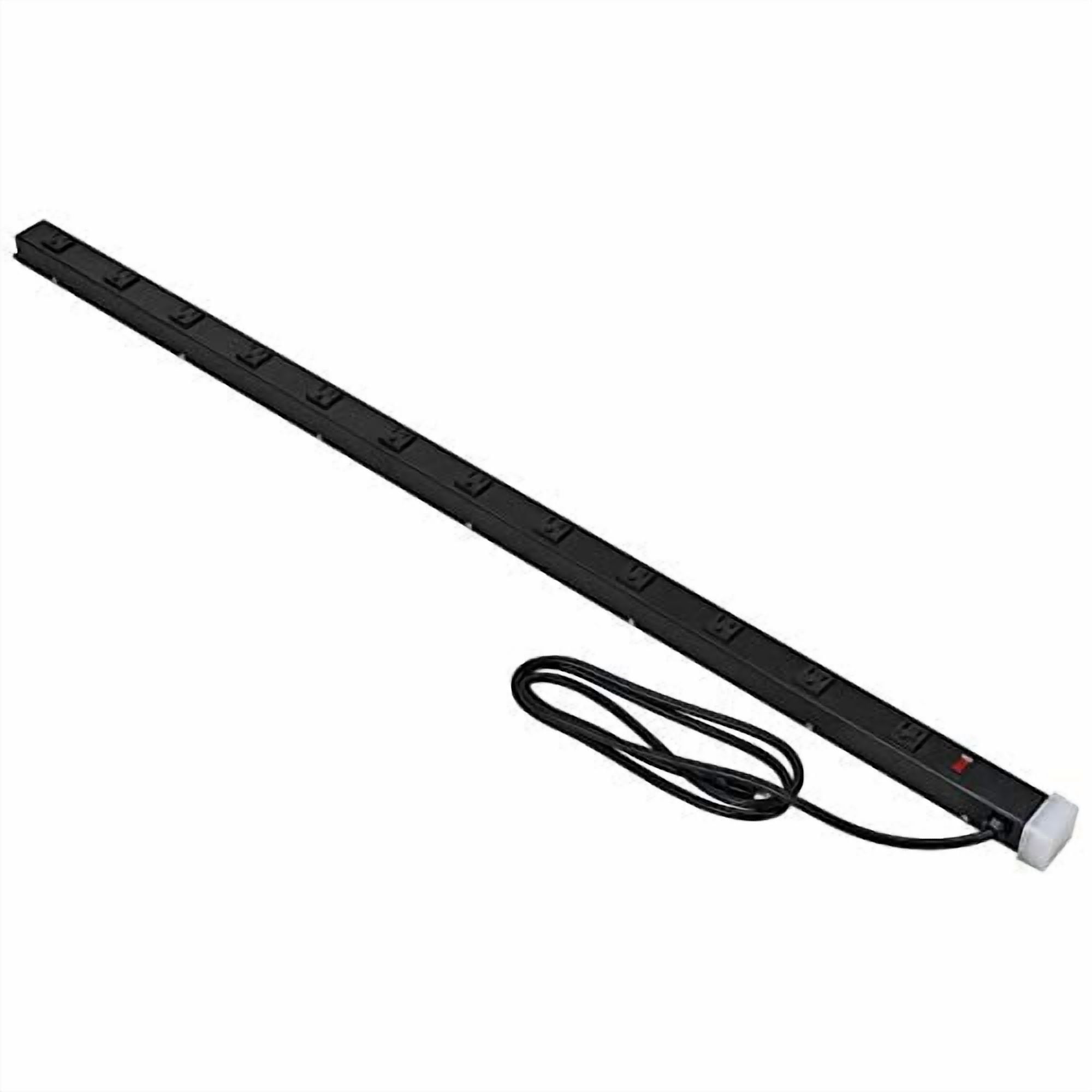 12-Outlet 48" Power Strip, 9' Cord 14/3 Lighted Switch, 15A, 1875W, ETL