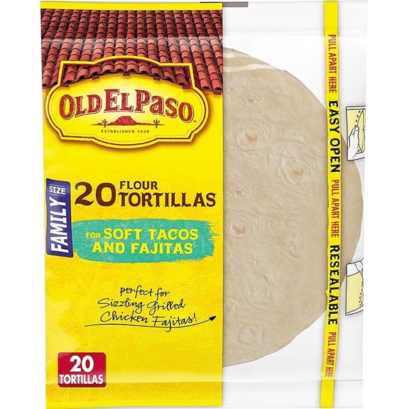 Old El Paso 6" Flour Tortilla, 20 ct