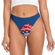 thumbnail image 1 of Balery Three Gnome Independence Day Tangas de Algodón para Mujer con Estampado – Ropa Interior Sexy, Transpirable, G-string-X-Large, 1 of 6