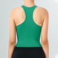 thumbnail image 5 of DeHolifer Women's Sport Tank Tops Sleeveless Basic Camisole Summer Trendy Workout Yoga Athletic Tops with Chest Pad Army Green L, 5 of 8