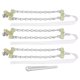 thumbnail image 1 of 3 uds cinturón de neumático, antideslizante barro hielo nieve neumático antideslizante cadenas Oxford tela acero neumático Cable cinturón para coches(19.0 * 19.0 * 9.0), 1 of 5