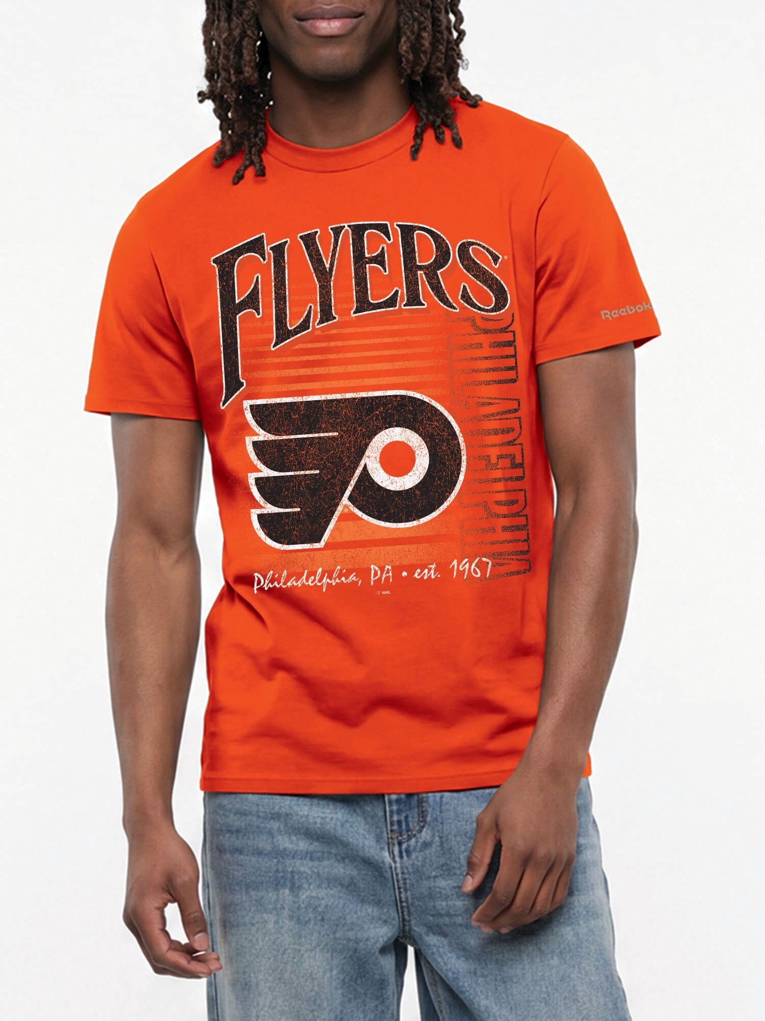 Philadelphia Flyers Reebok Mens Crew Neck Short Sleeve T-Shirt