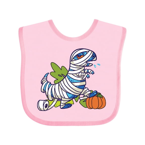Inktastic Halloween Dinosaur Mummy Boys or Girls Baby Bib