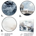 thumbnail image 3 of Designart "White Bridge delicate Passage" Architecture Metal Wall Art Prints, 3 of 5