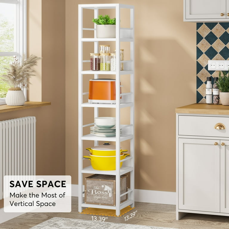 Tribesigns 75 Inches Tall Bookshelf, 6-Tier Storage Rack Tribesigns 75 Inches Tall Bookshelf, 6-Tier Storage Rack