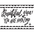 thumbnail image 2 of Barrett, Erin 24x19 White Modern Wood Framed Museum Art Print Titled - Beautiful Girl!, 2 of 4