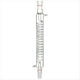 thumbnail image 1 of Condensador de Vidrio de Borosilicato con Conector 24/40, Longitud de Chaqueta de 300 Mm, Condensador de Vidrio de Laboratorio, Tubo Condensador Serpentino, 1 of 5